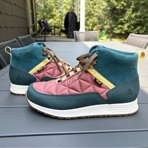 Teva Womens Reember Commute WP Boot Burlwood/Olive Ankle Hiking Size 10 New